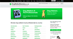 Desktop Screenshot of dogwalkerdirectory.co.uk